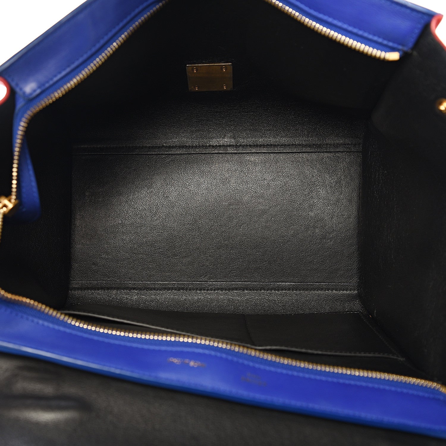 Celine Smooth Calfskin Medium Tri-Color Trapeze Black 4 of 13