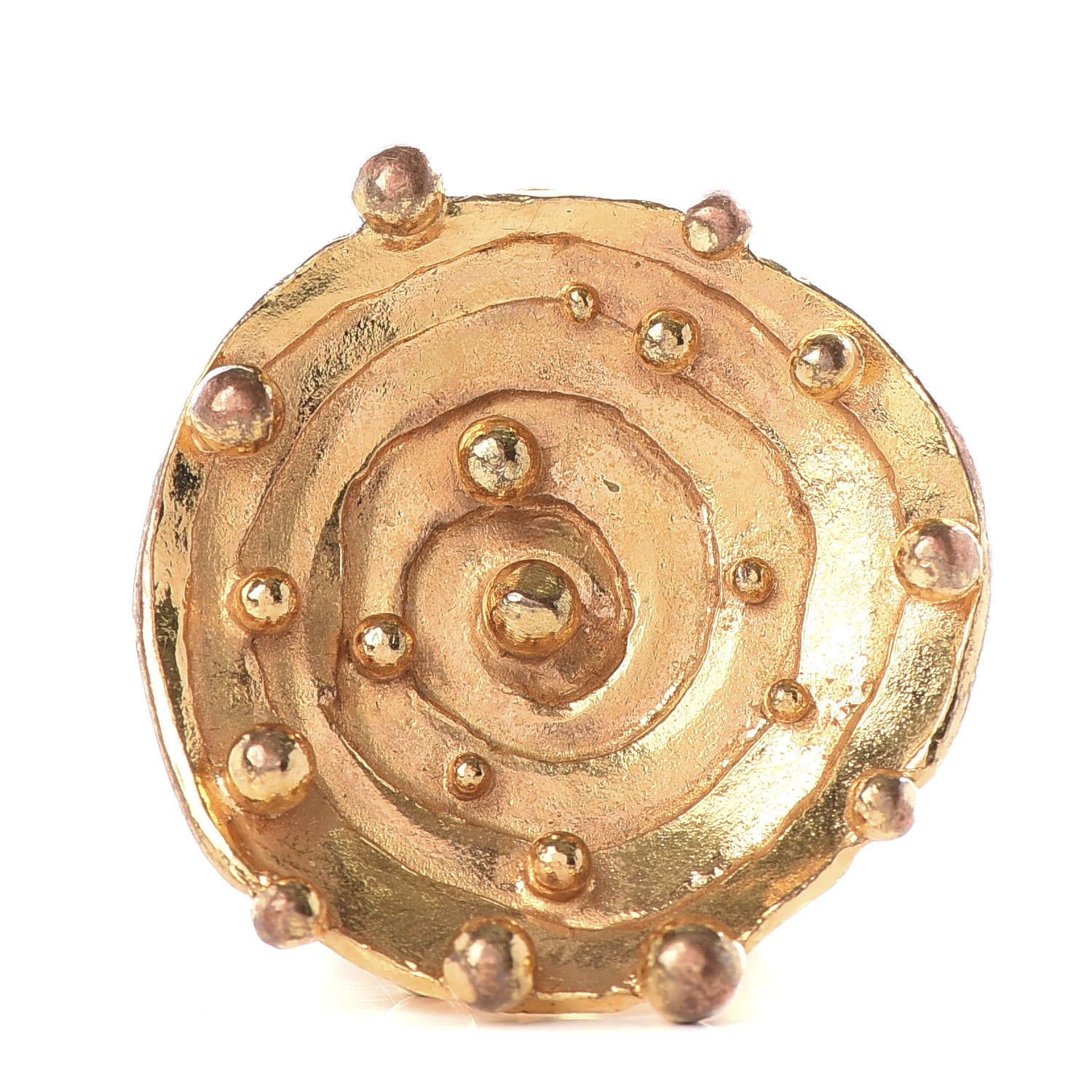 Saint Laurent Spiral Ring 7 Gold 1 of 5