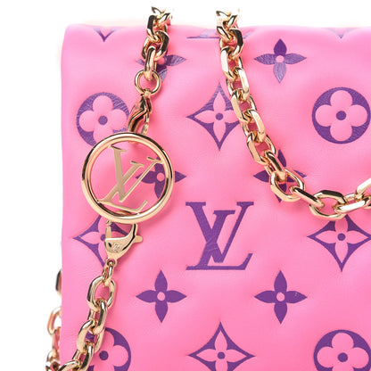 Louis Vuitton Lambskin Embossed Monogram Vuittamins Pochette Coussin Rose Violet 9 of 9