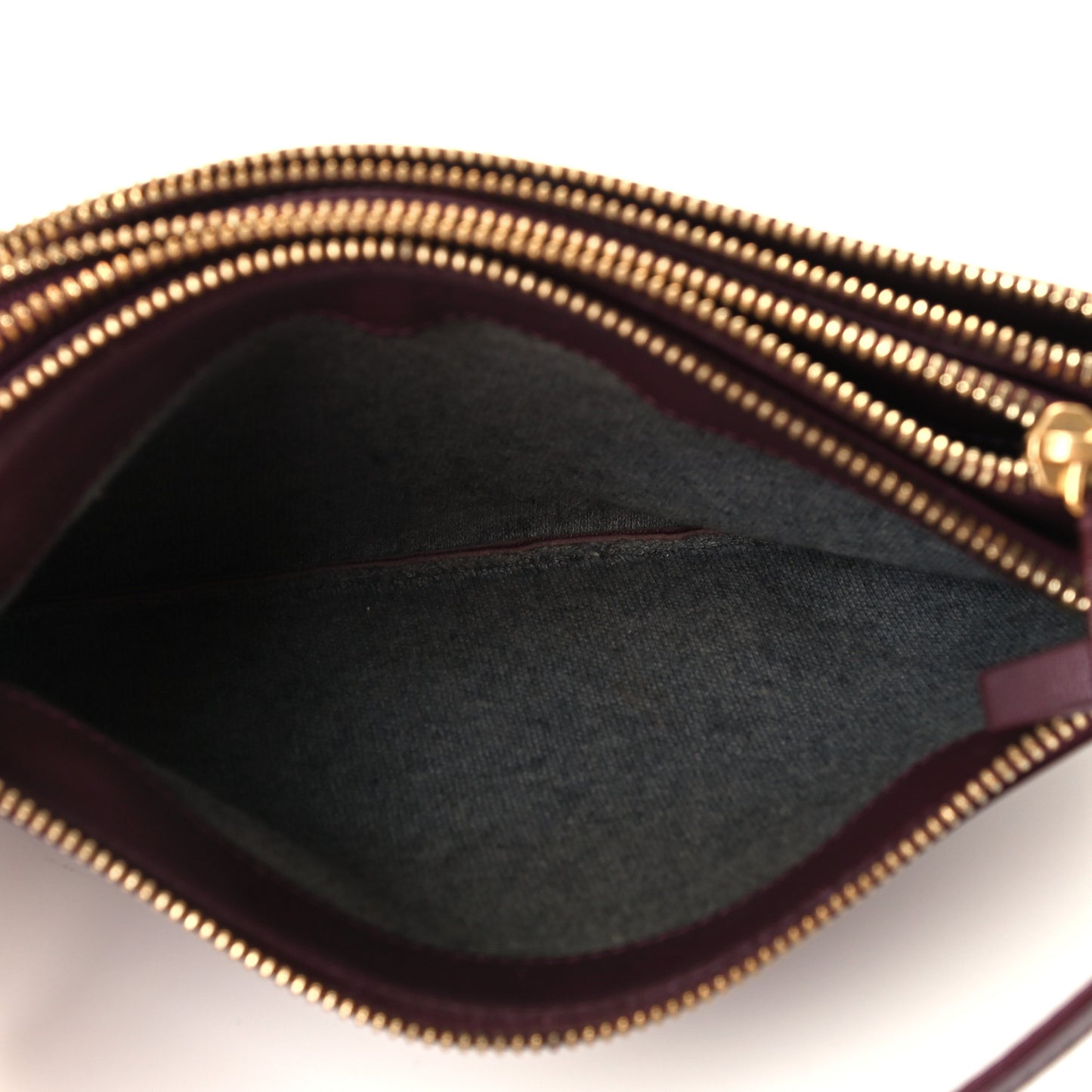Lambskin Large Trio Crossbody Bag Burgundy