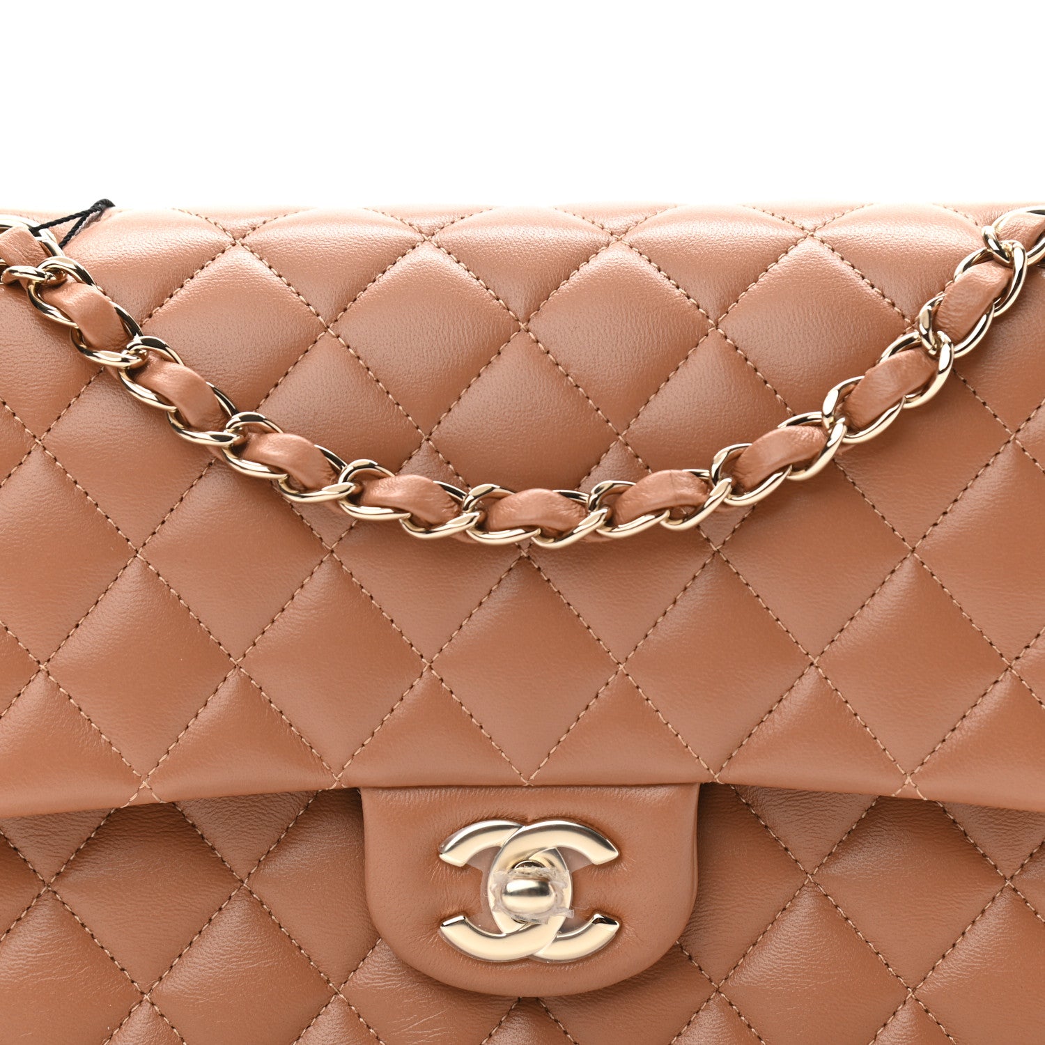 Chanel Lambskin Quilted Medium Double Flap Brown 8 of 11