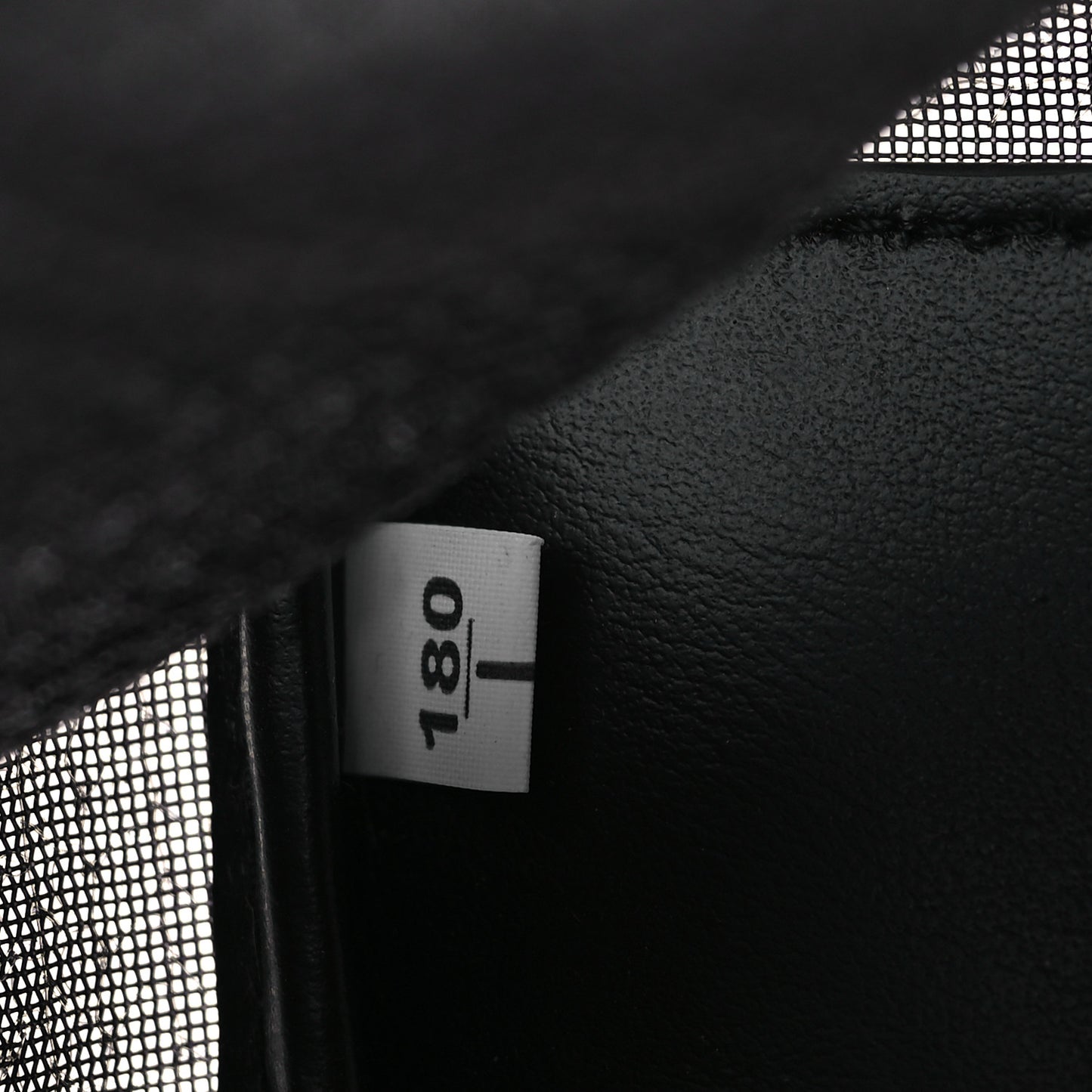 Mesh Sequin Spazzolato Logo Tote Black