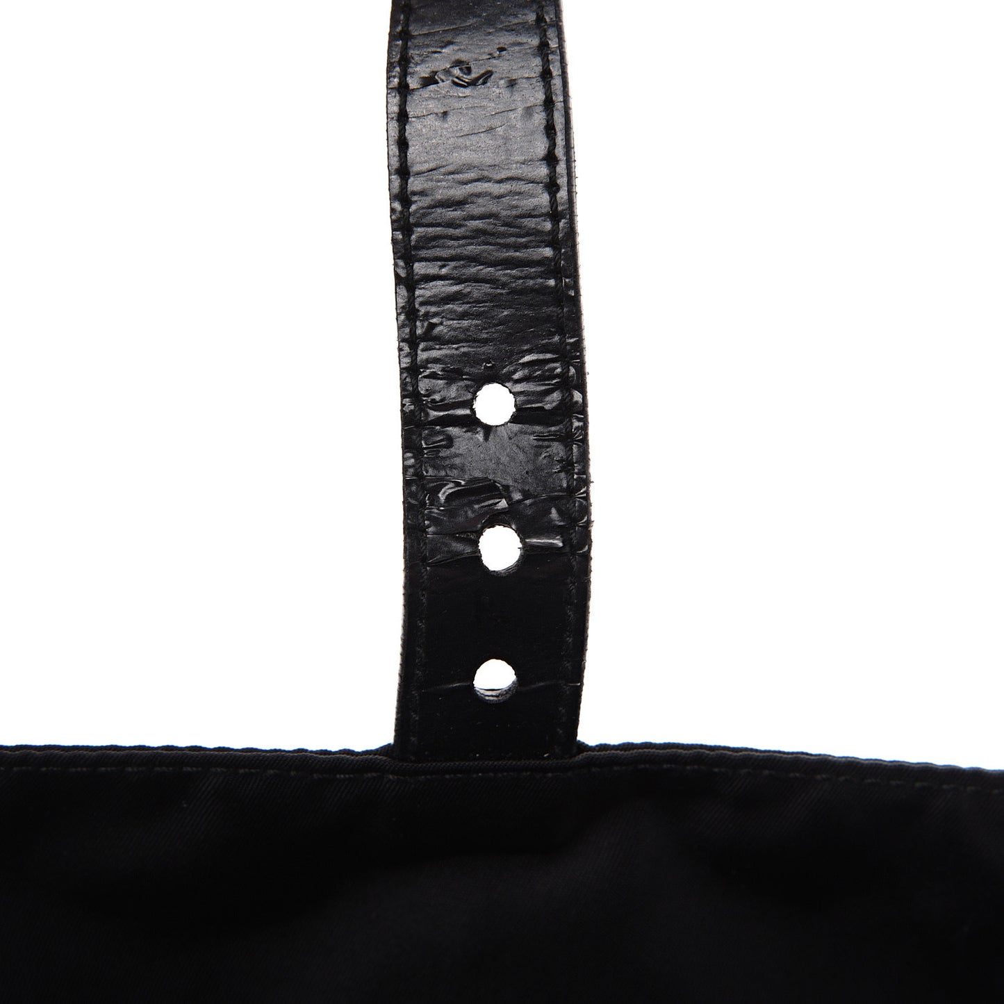 Tessuto Nylon Single Buckle Messenger Bag Black