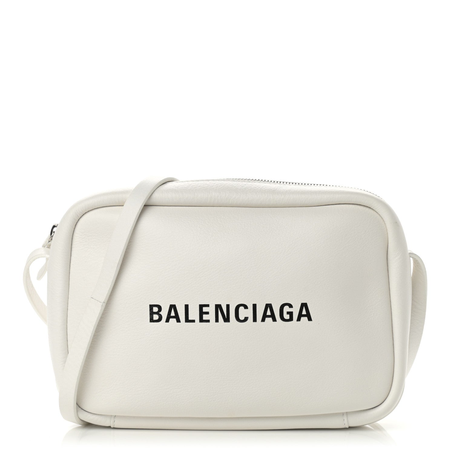 Balenciaga Calfskin Logo S Everyday Camera Bag White 1 of 15