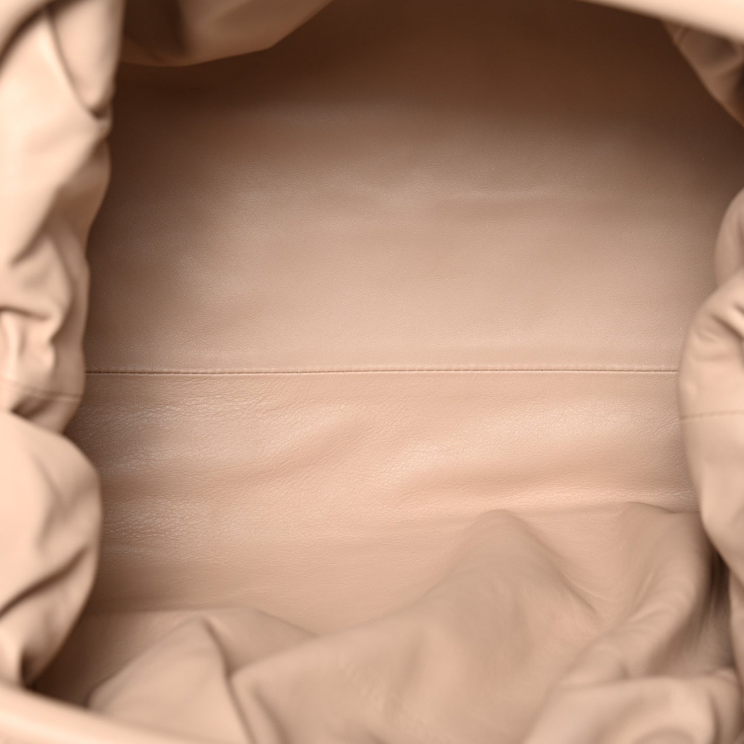 Smooth Butter Calf The Pouch Oversized Clutch Nude