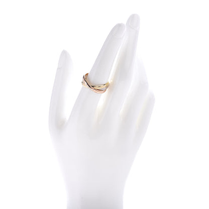 Cartier 18K Pink Yellow White Gold Small Trinity Ring 57 8 2 of 5