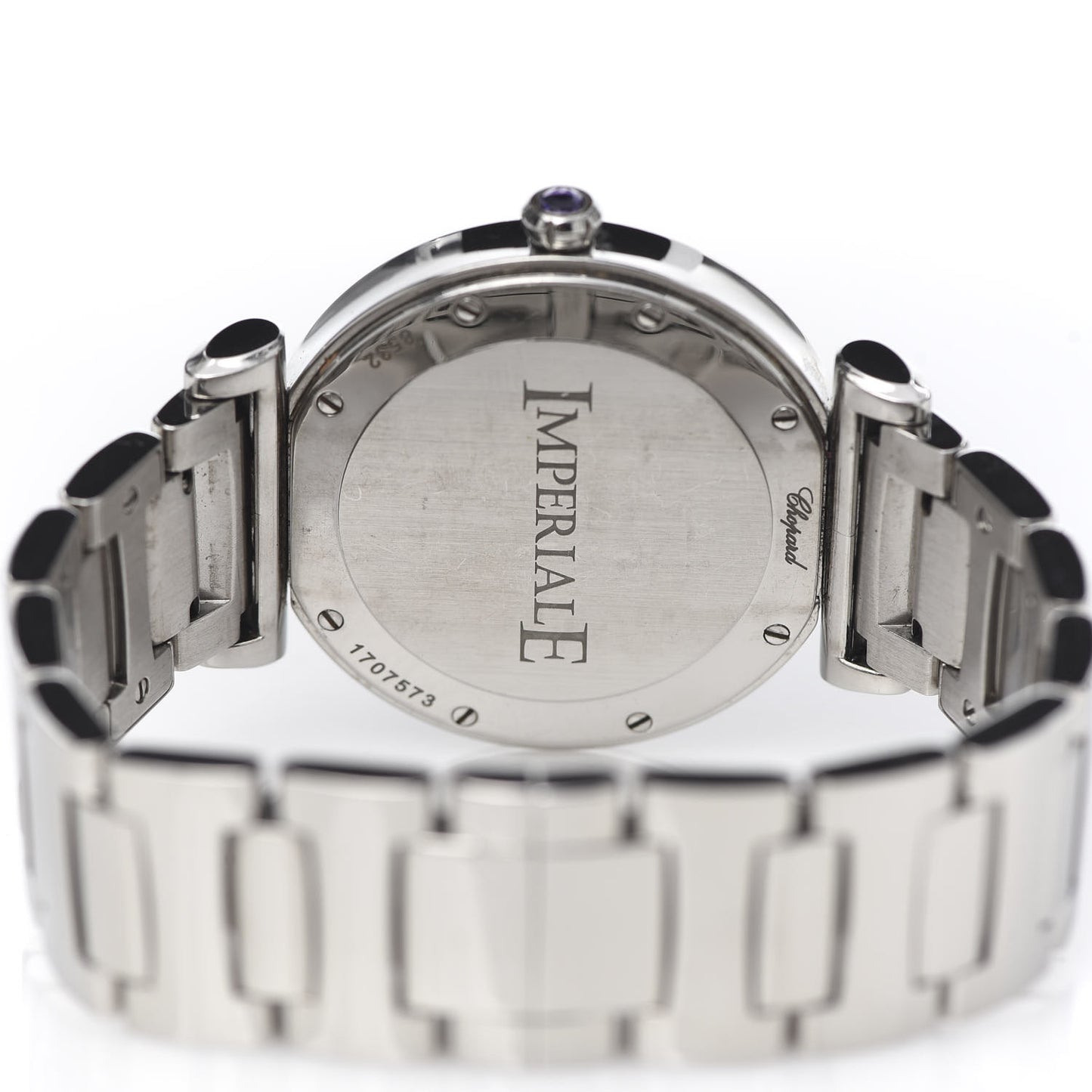 Stainless Steel Diamond Bezel Mother of Pearl 36mm Imperiale Quartz Watch