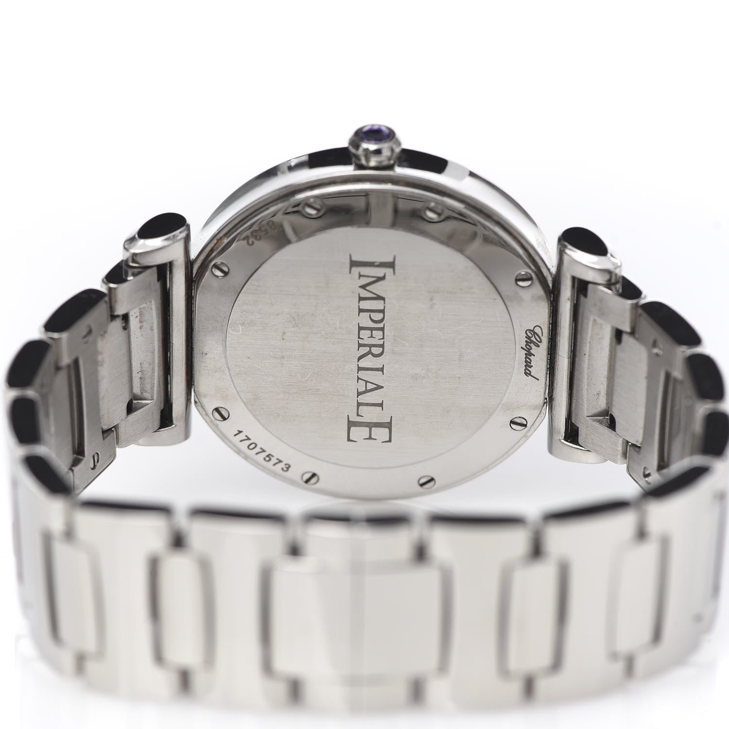 Chopard Stainless Steel Diamond Bezel Mother of Pearl 36mm Imperiale Quartz Watch 6 of 7