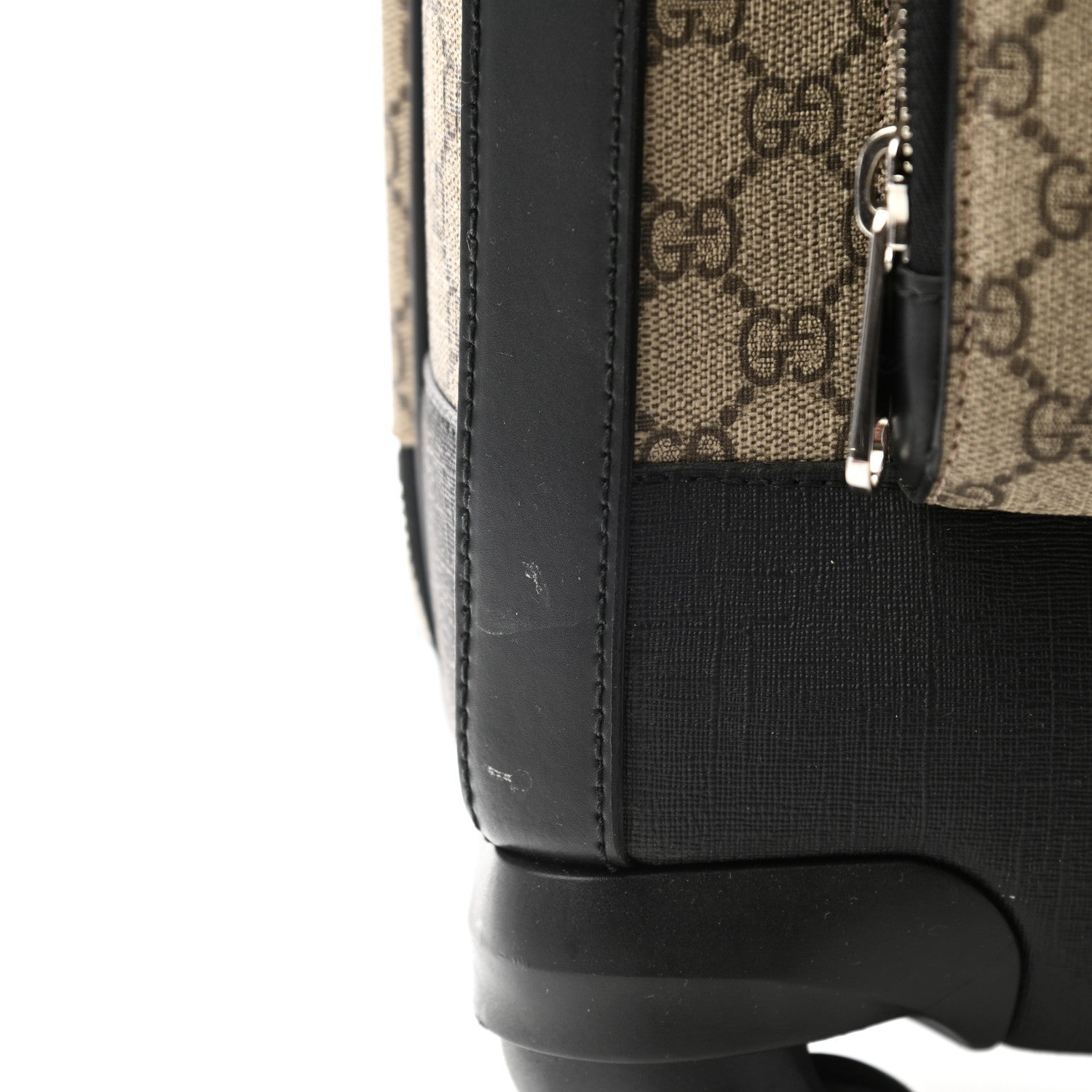 Gucci GG Supreme Monogram Four Wheel Suitcase Black 11 of 11