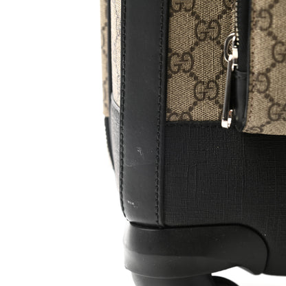 Gucci GG Supreme Monogram Four Wheel Suitcase Black 11 of 11
