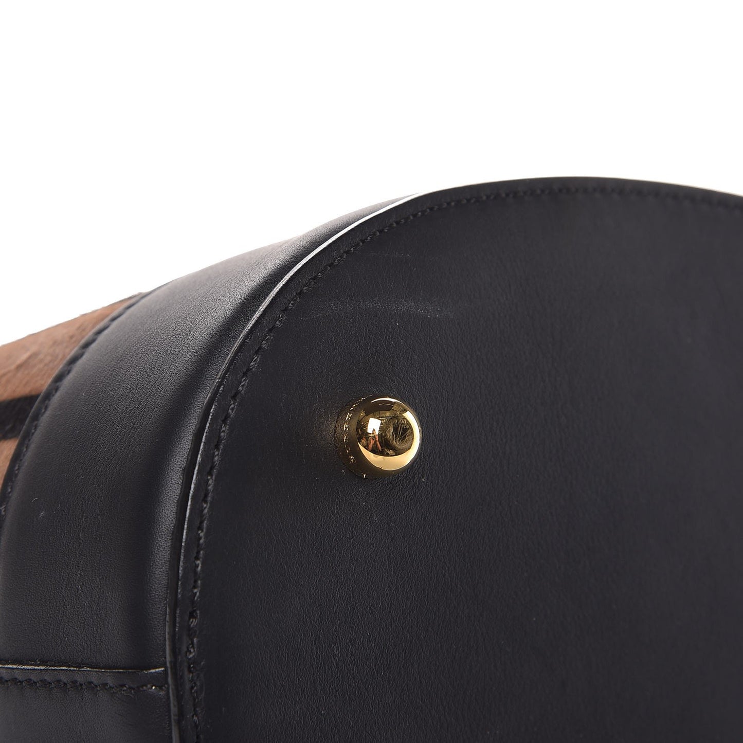 Calf Hair Small The Bucket Backpack Bag Pale Redwood