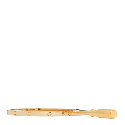 Cartier 18K Yellow Gold Small LOVE Bracelet 17 3 of 8