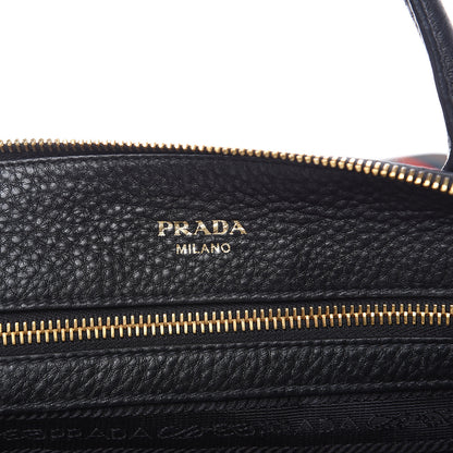Prada Vitello Daino Tote Black 6 of 10
