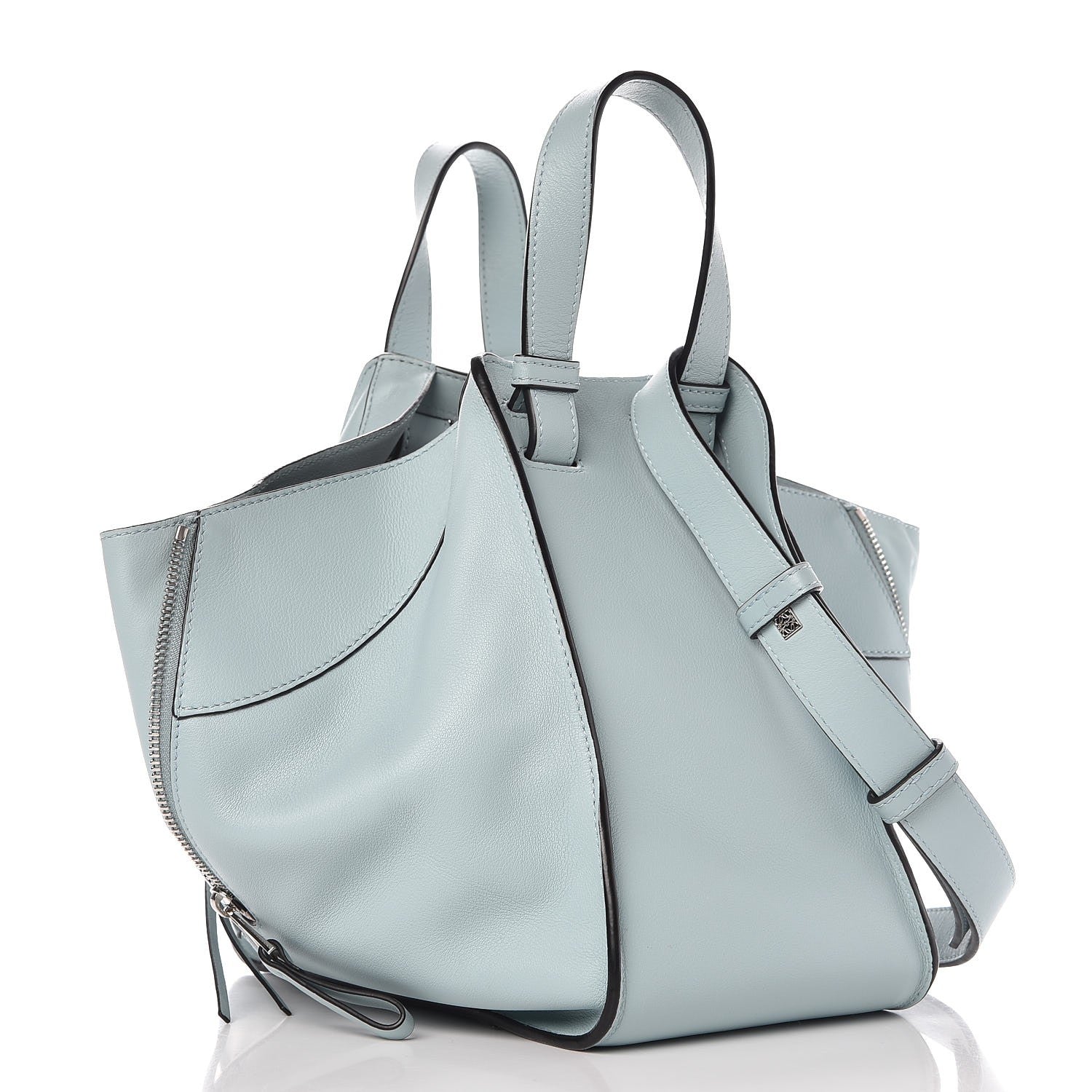 Loewe Calfskin Small Hammock Shoulder Bag Aqua 3 of 8