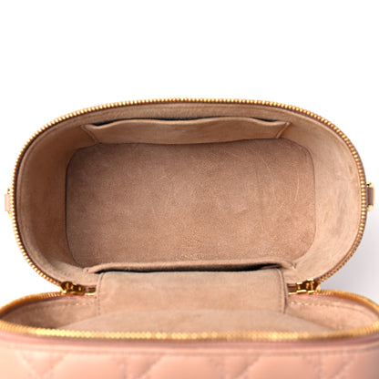 Christian Dior Lambskin Cannage Small Diortravel Vanity Case Pink 5 of 8