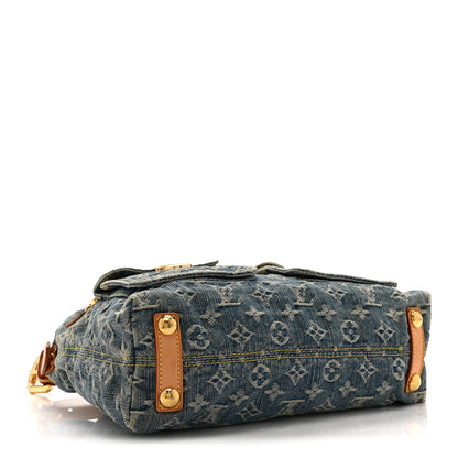 Louis Vuitton Monogram Denim Baggy PM Blue 4 of 10