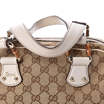 Gucci Monogram Bamboo Boston Off White 10 of 14