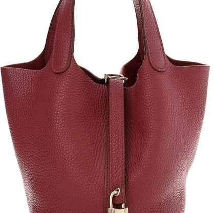 Hermes Taurillon Clemence Picotin Lock 18 Rubis 8 of 10