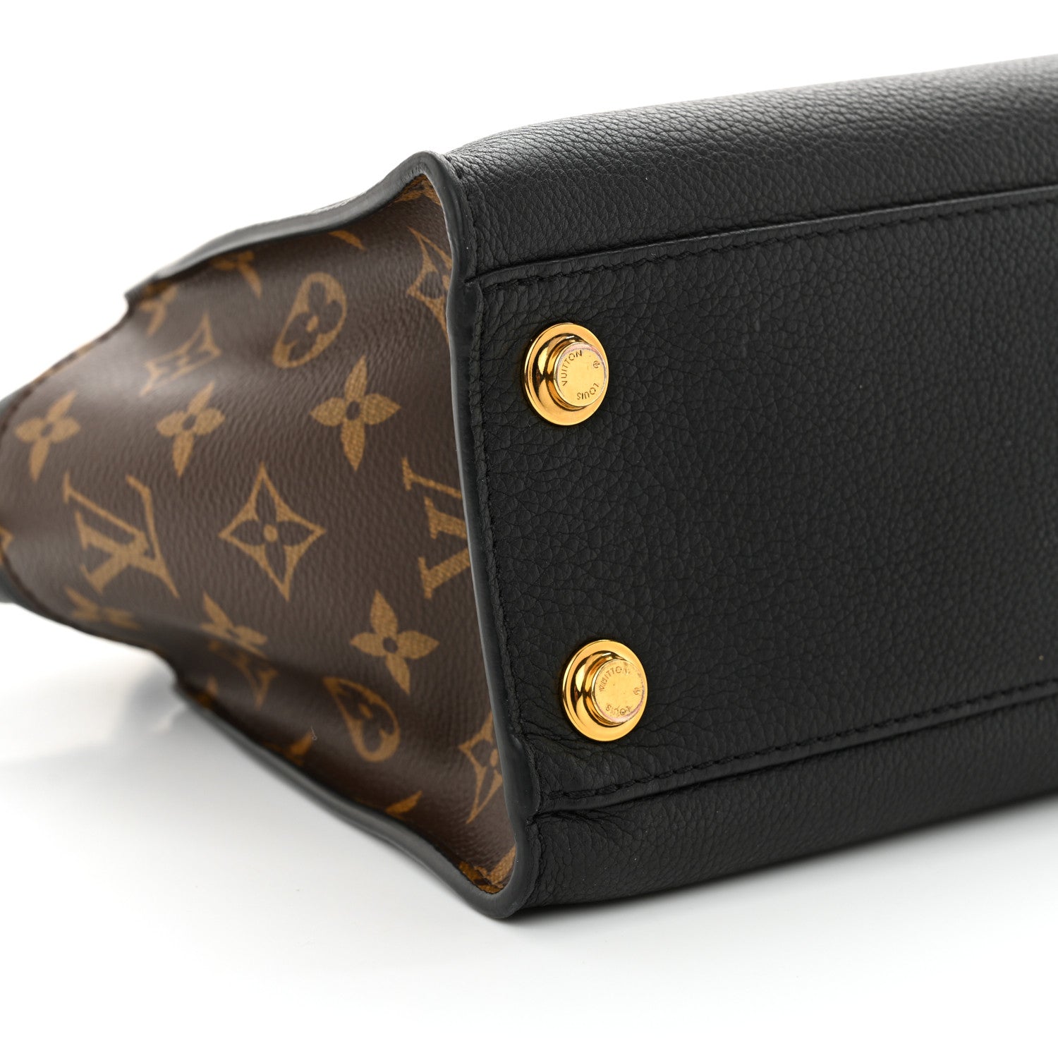Louis Vuitton Calfskin Monogram On My Side PM Black 8 of 9