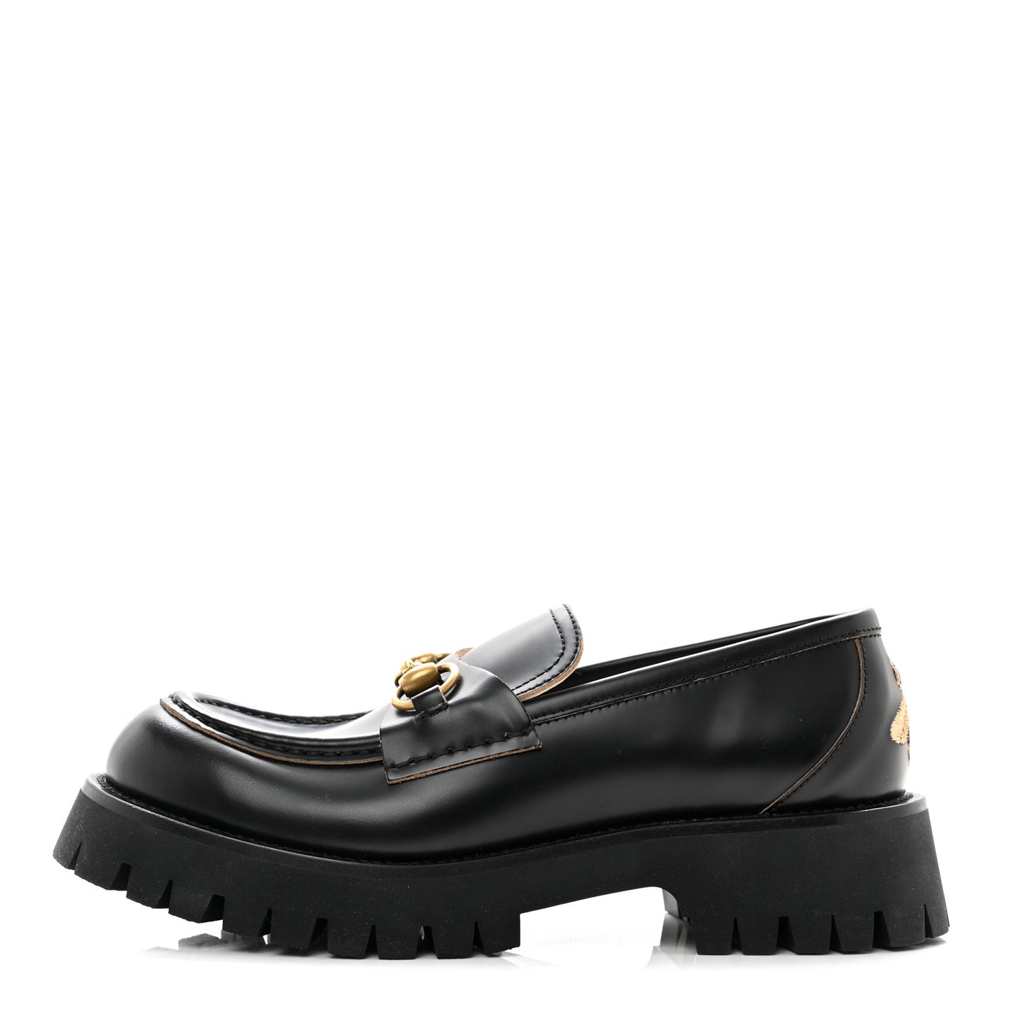 Cordovan Lux Womens Harald Horsebit 25mm Platform Loafers 39 Black