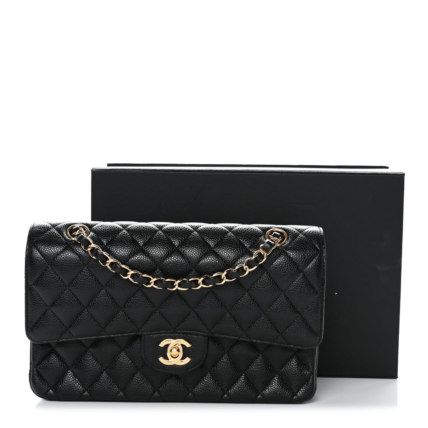 Chanel Caviar Quilted Medium Double Flap Black 13 of 13
