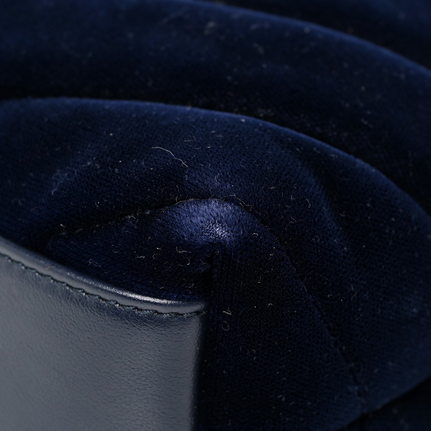 Velvet Y Quilted Monogram Toy Loulou Crossbody Bag Navy