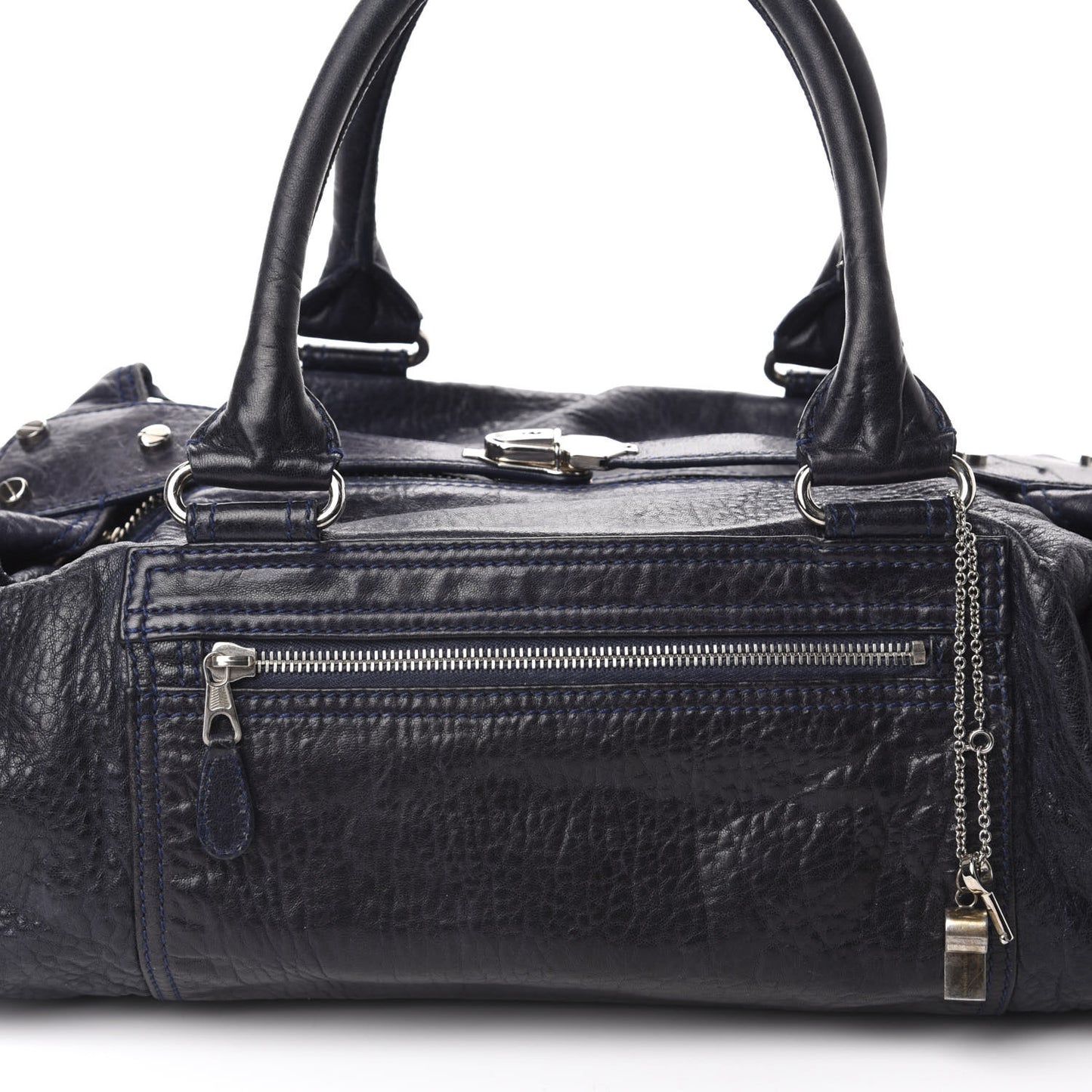 Agneau Whistle Shoulder Bag Marine