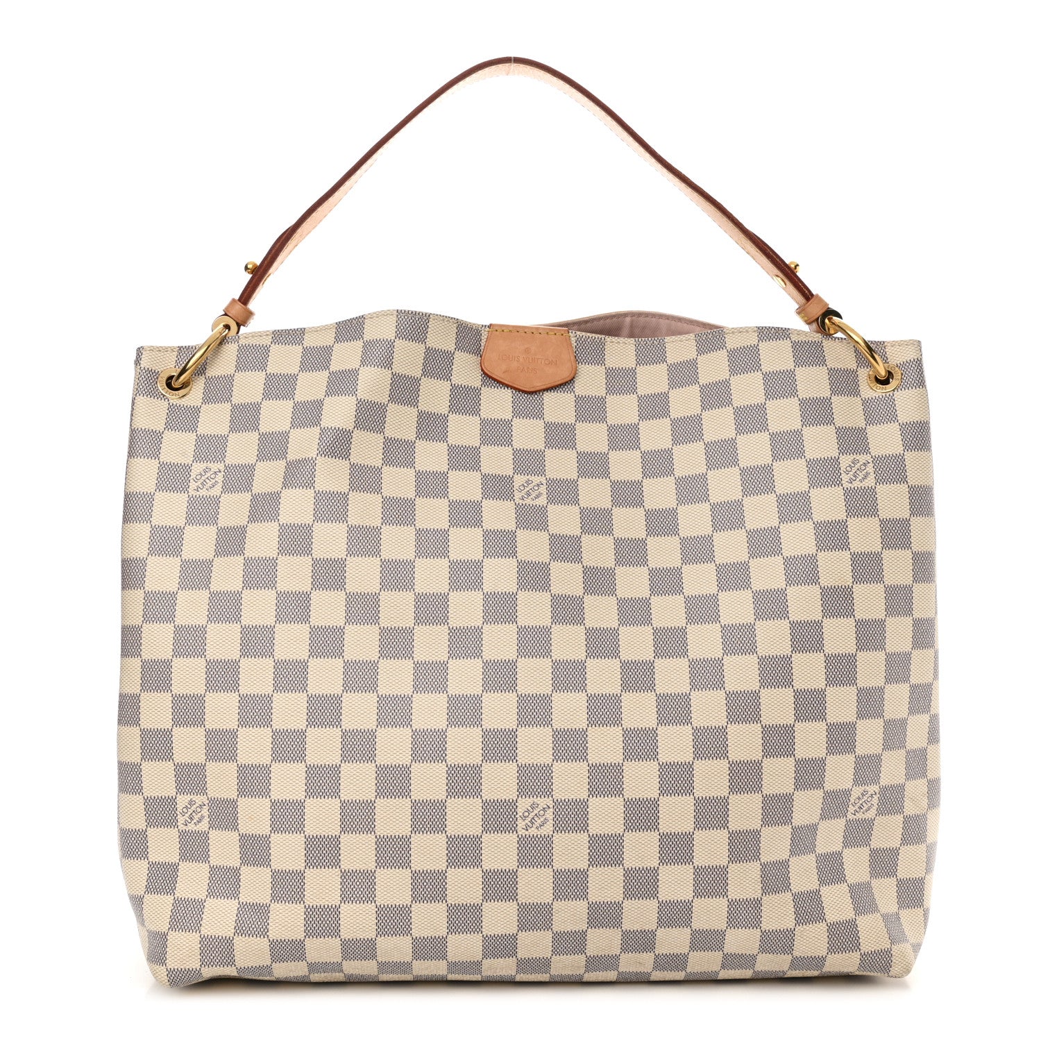 Louis Vuitton Damier Azur Graceful MM Rose Ballerine 1 of 14