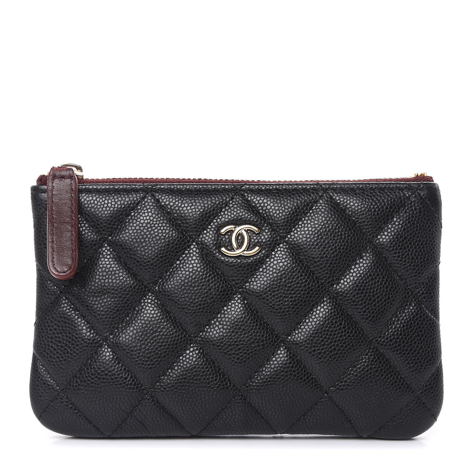 Chanel Caviar Quilted Small Cosmetic Case Black 1 of 8