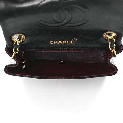 Chanel Lambskin Quilted Mini Square Flap Bag Black 4 of 12