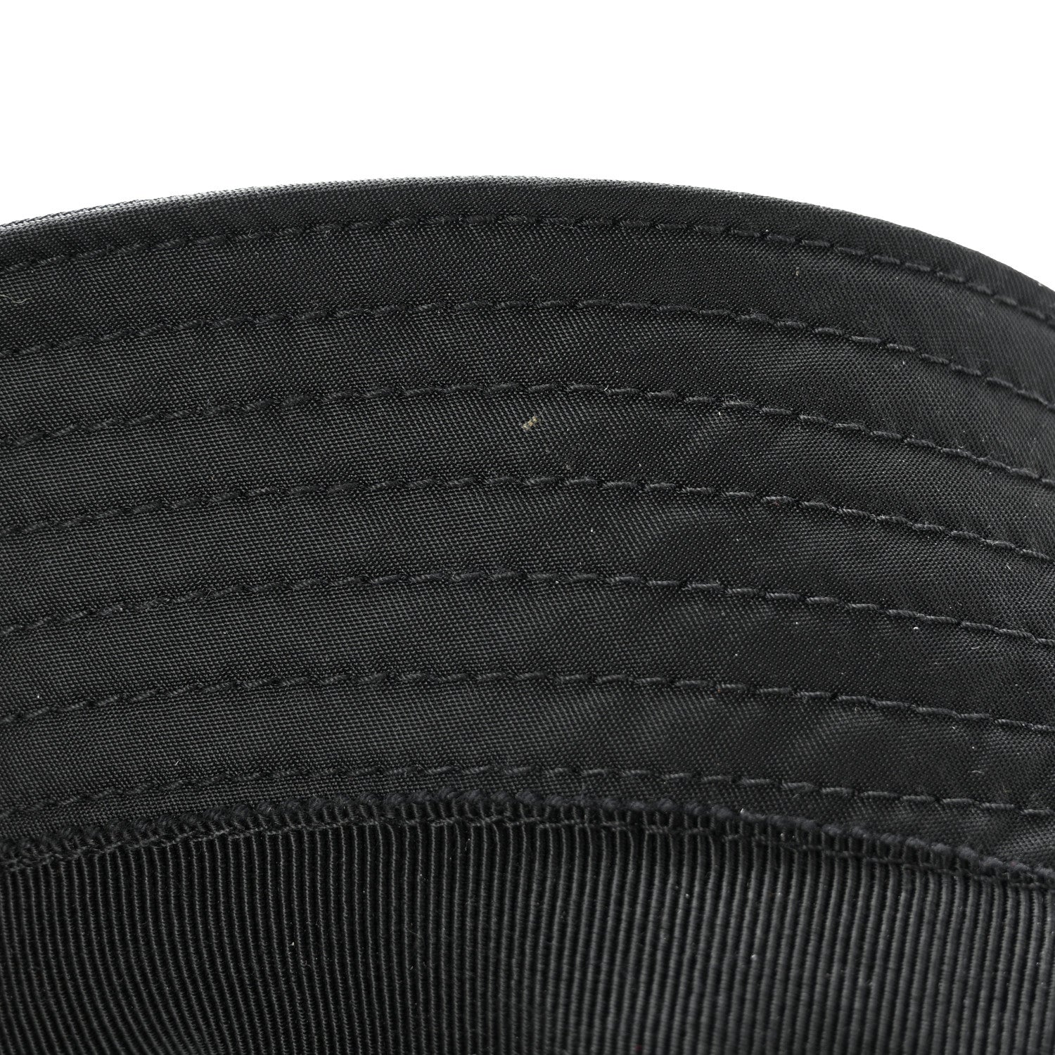 Prada Re-Nylon Metal Triangle Logo Mens Bucket Hat S Black 10 of 10