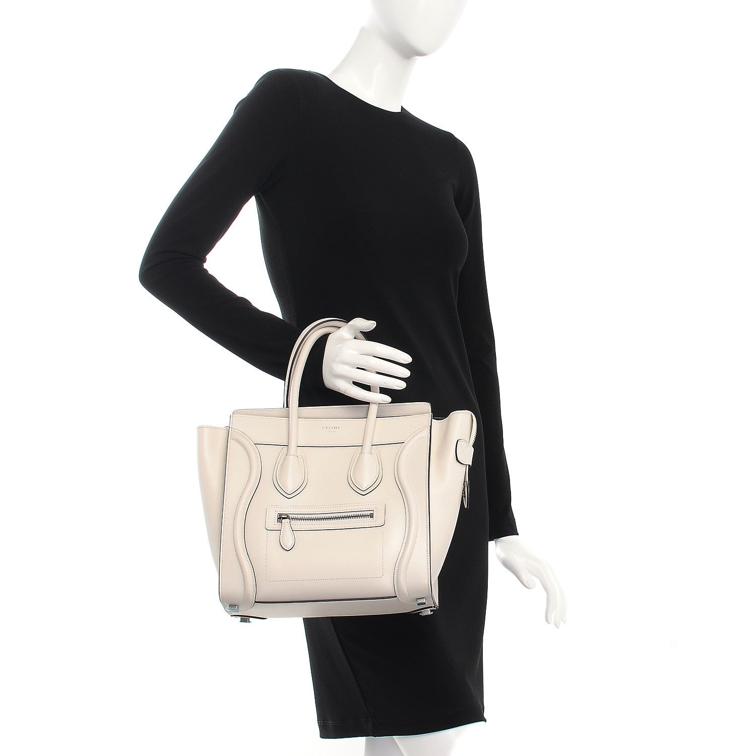 Celine Palmelato Micro Luggage White 2 of 9