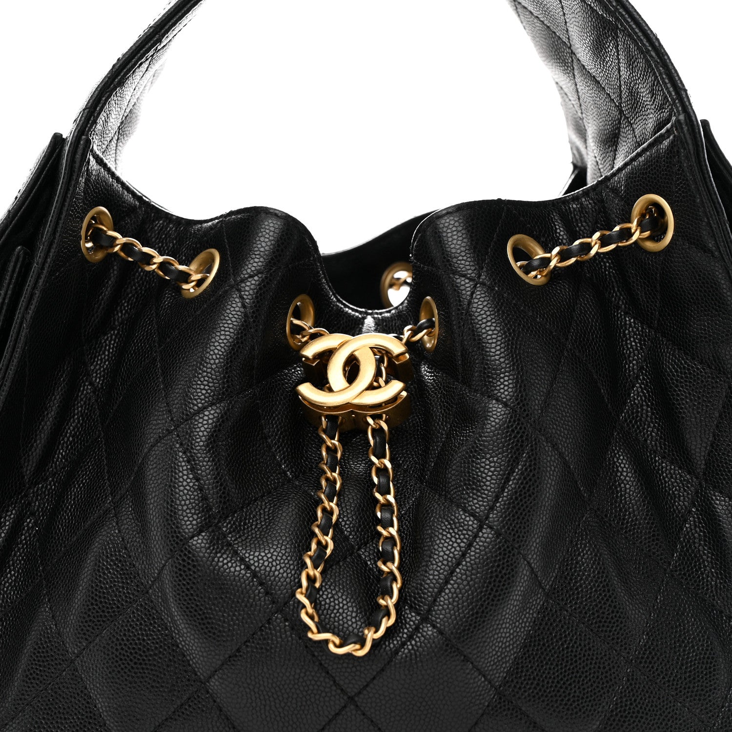 Chanel Caviar Quilted Small Chanel 25 Handbag Black 8 of 11