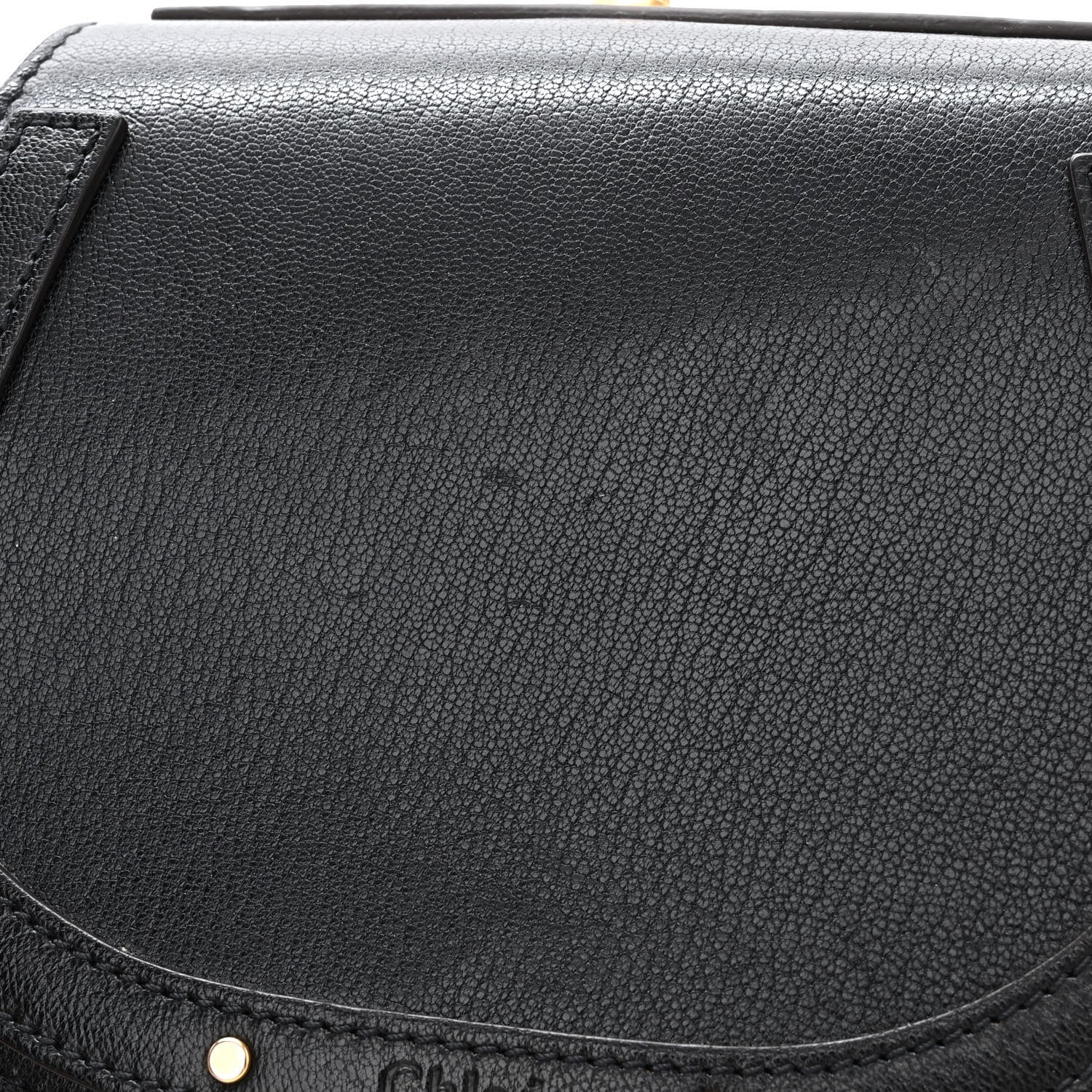 Chloe Calfskin Suede Small Nile Bracelet Bag Black 12 of 12