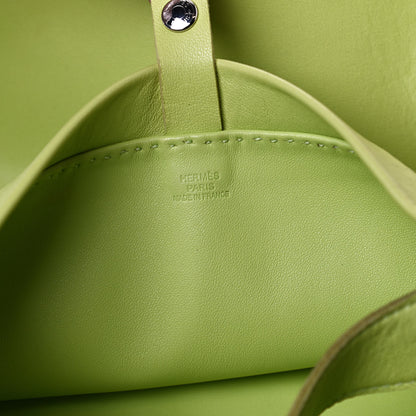 Hermes Lambskin Clou De Selle Pouch Kiwi 5 of 10