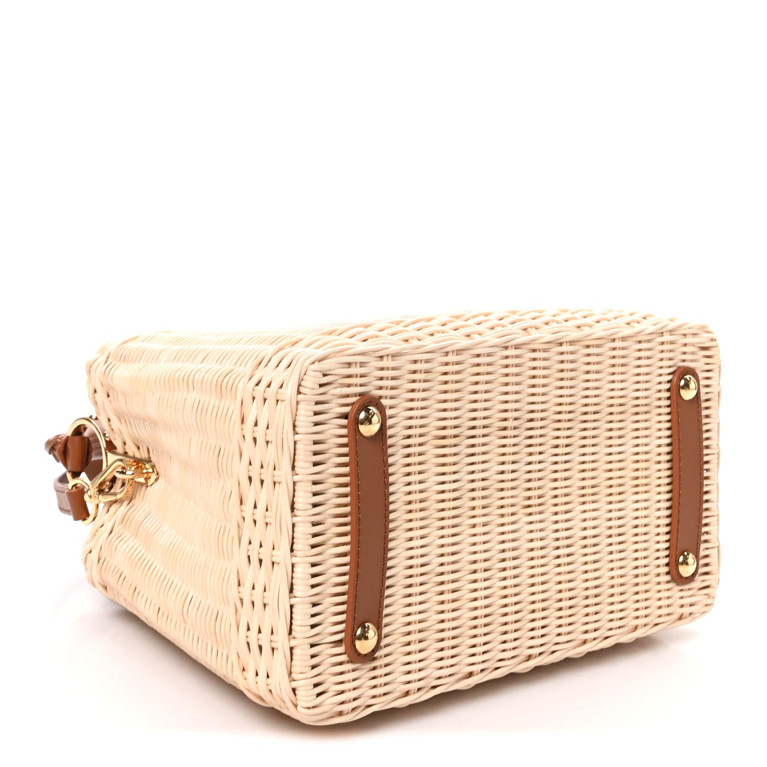 Louis Vuitton Rattan Calfskin Capucines BB Tan 4 of 10