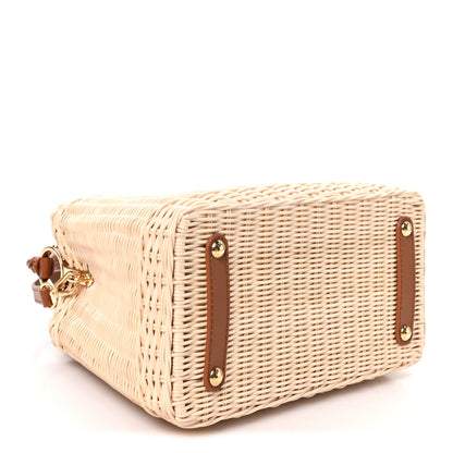 Louis Vuitton Rattan Calfskin Capucines BB Tan 4 of 10