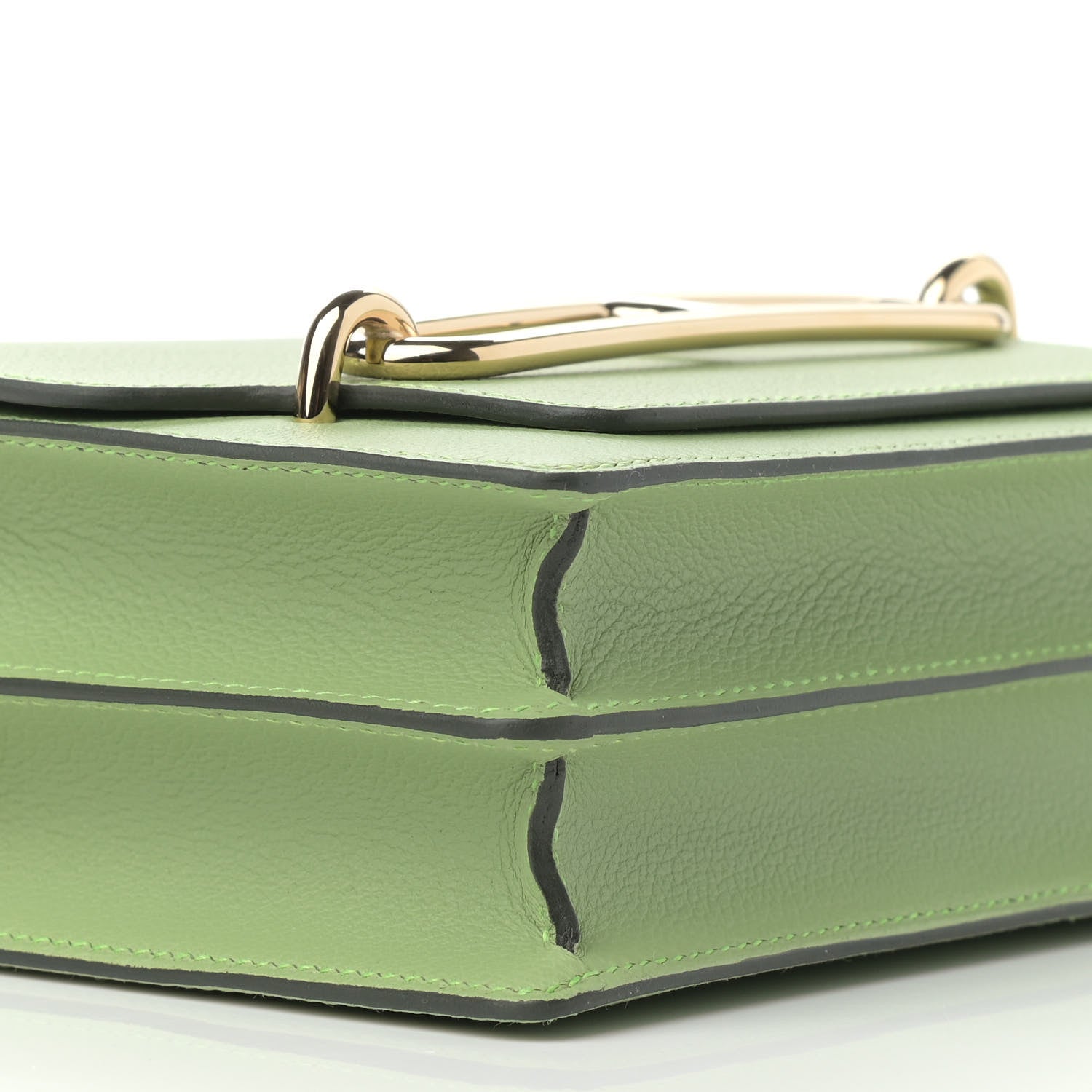 Hermes Evercolor Mini Sac Roulis Vert Criquet 9 of 10