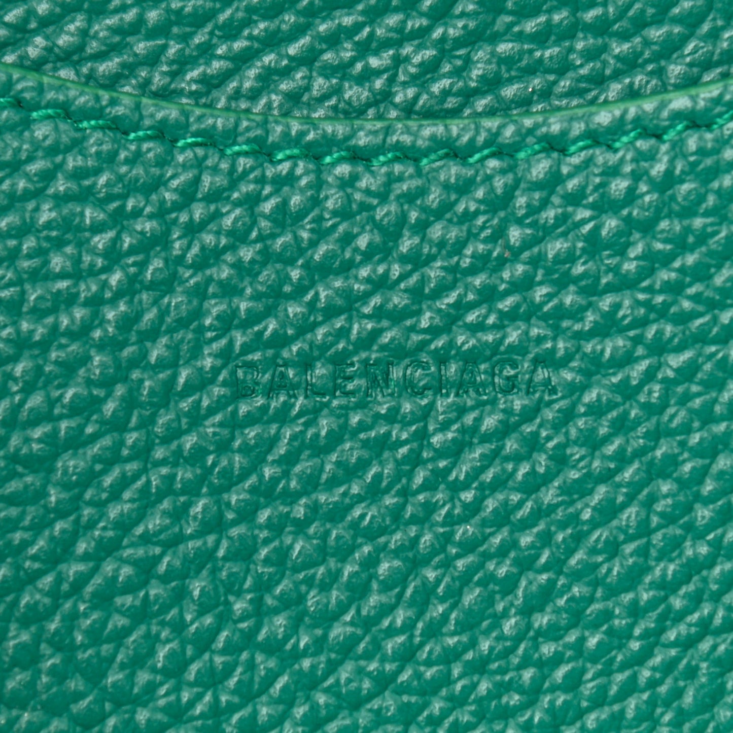 Grained Calfskin Neo Classic Silver Hardware Mini City Jade