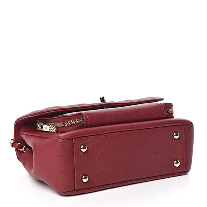 Chanel Caviar Quilted Medium Business Affinity Flap Burgundy 4 of 10