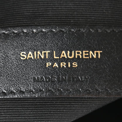 Saint Laurent Denim Quilted Small Loulou Puffer Monogram Chain Satchel Azur 6 of 9