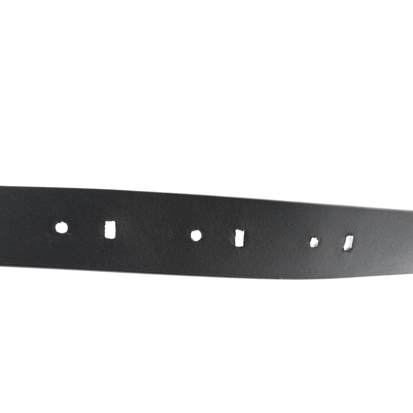 X FENDI Calfskin Fendace Logo Belt 95 38 Black