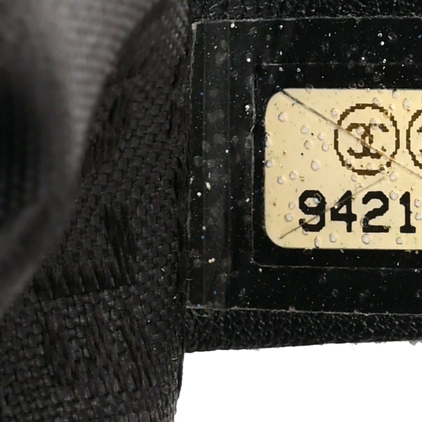 Jersey Quilted Single Flap Black