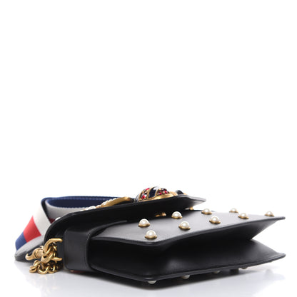Gucci Nappa Pearl Studded Mini Queen Margaret Broadway Shoulder Bag Black 4 of 10