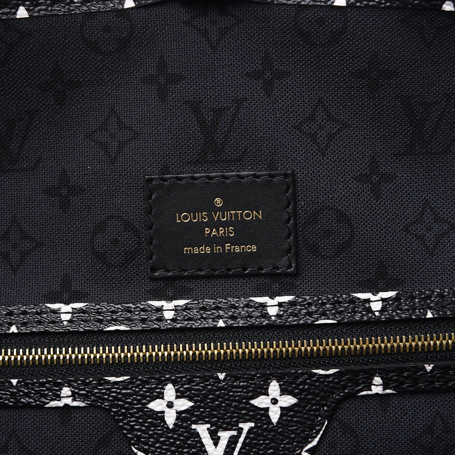 Louis Vuitton Monogram Giant Crafty Neverfull MM Creme Rouge Black 5 of 9