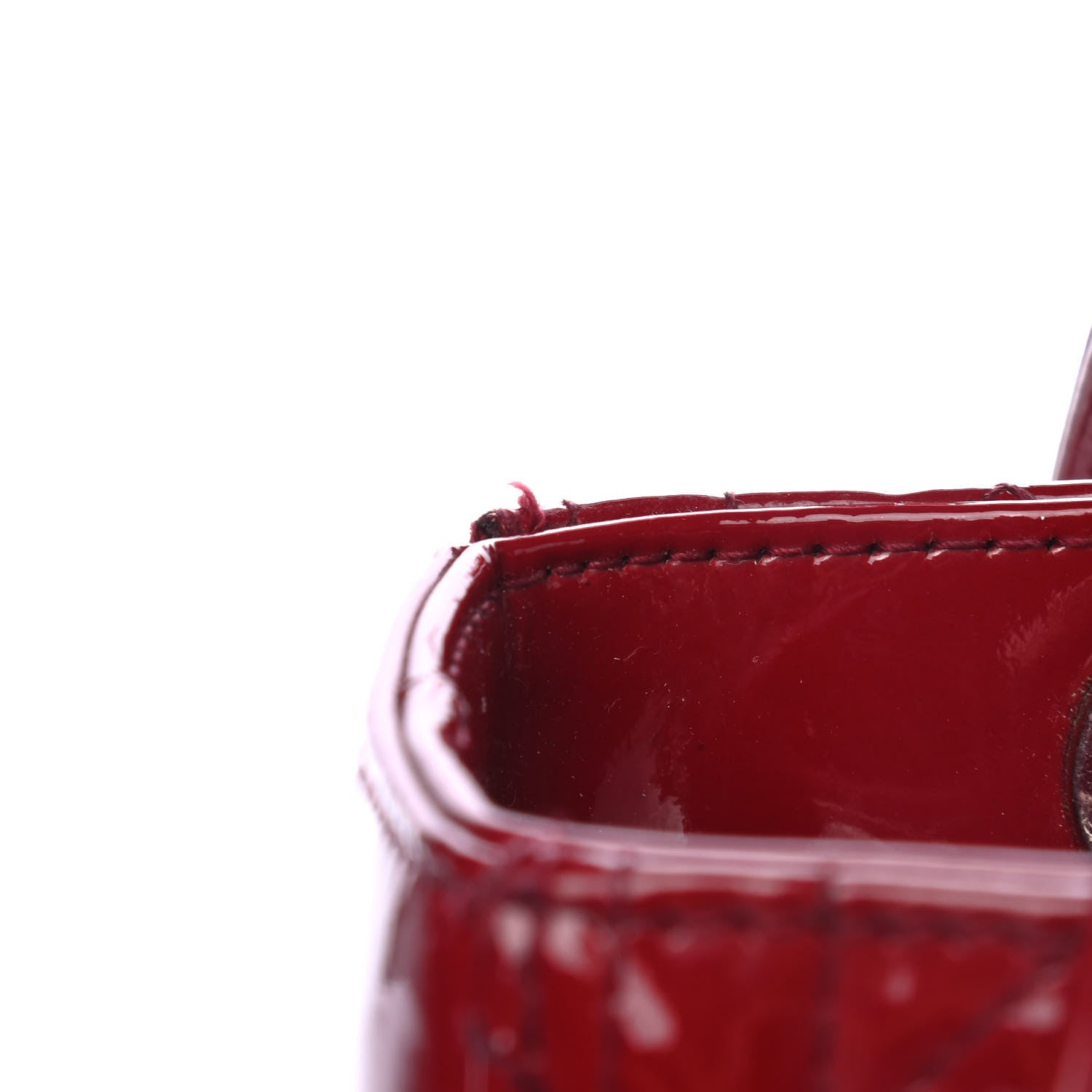 Christian Dior Patent Cannage Medium Lady Dior Red 5 of 5