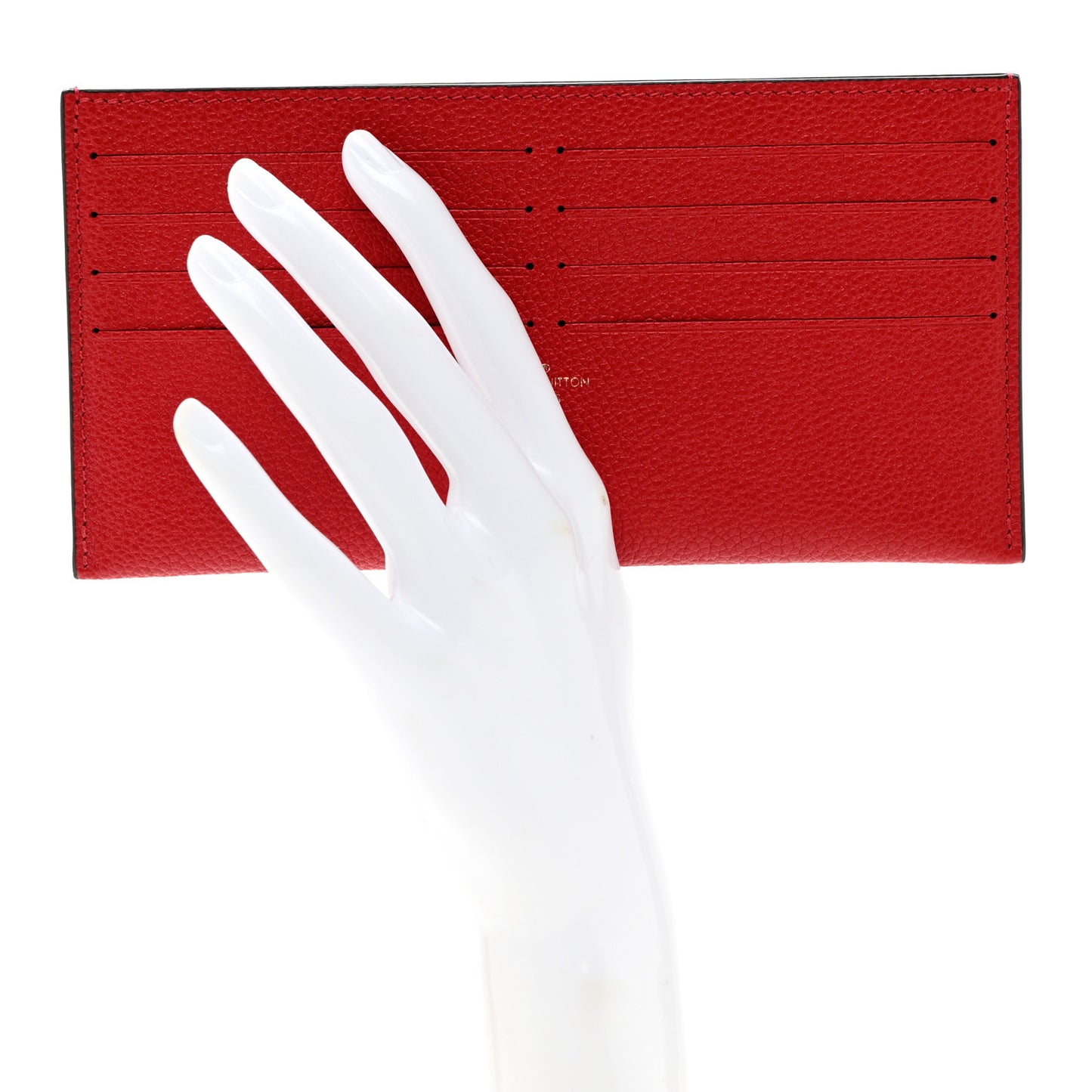Calfskin Felicie Card Holder Insert Cherry