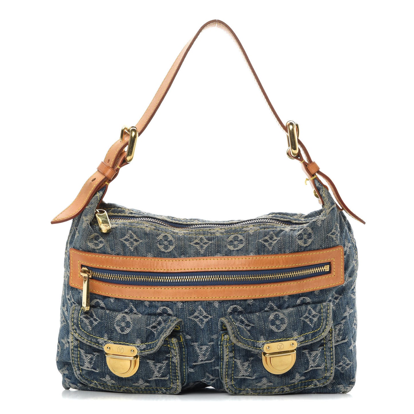 Monogram Denim Baggy PM Blue