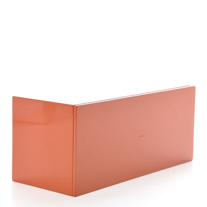 Hermes Lacquered Wood Chamonix Petite Boite Hanoia Bracelet Box Orange 4 of 8
