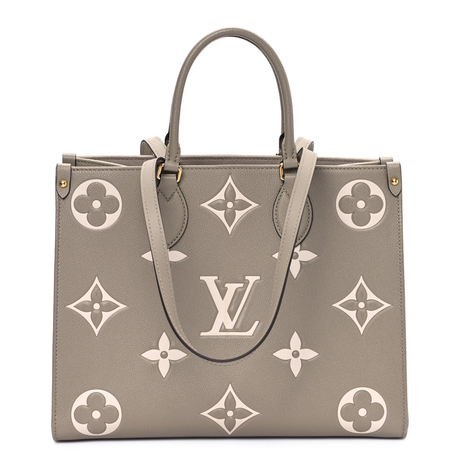 Louis Vuitton Empreinte Monogram Giant Onthego MM Tourterelle Creme 1 of 11